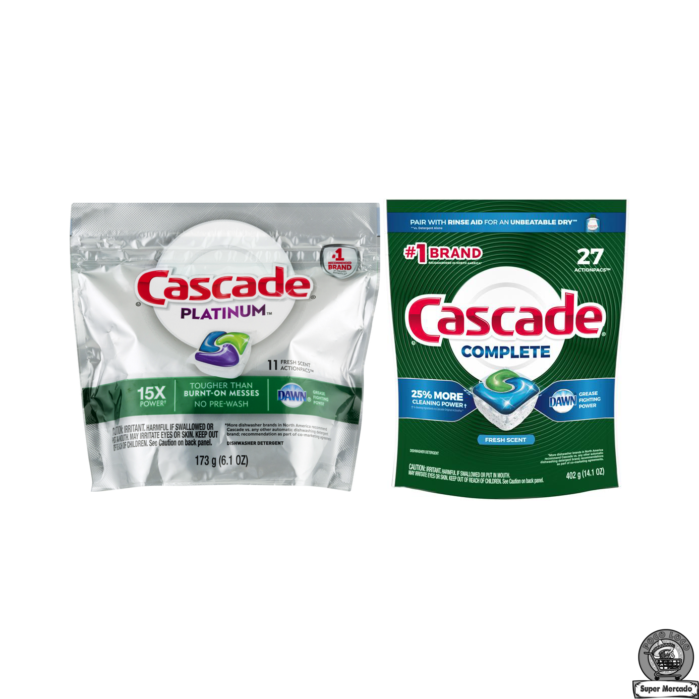 Cascade Actionpacs Dishwasher Detergent